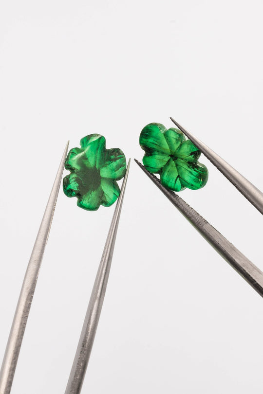 Paire d’émeraudes Colombie Trapiche - 5,33 Ct - Johya