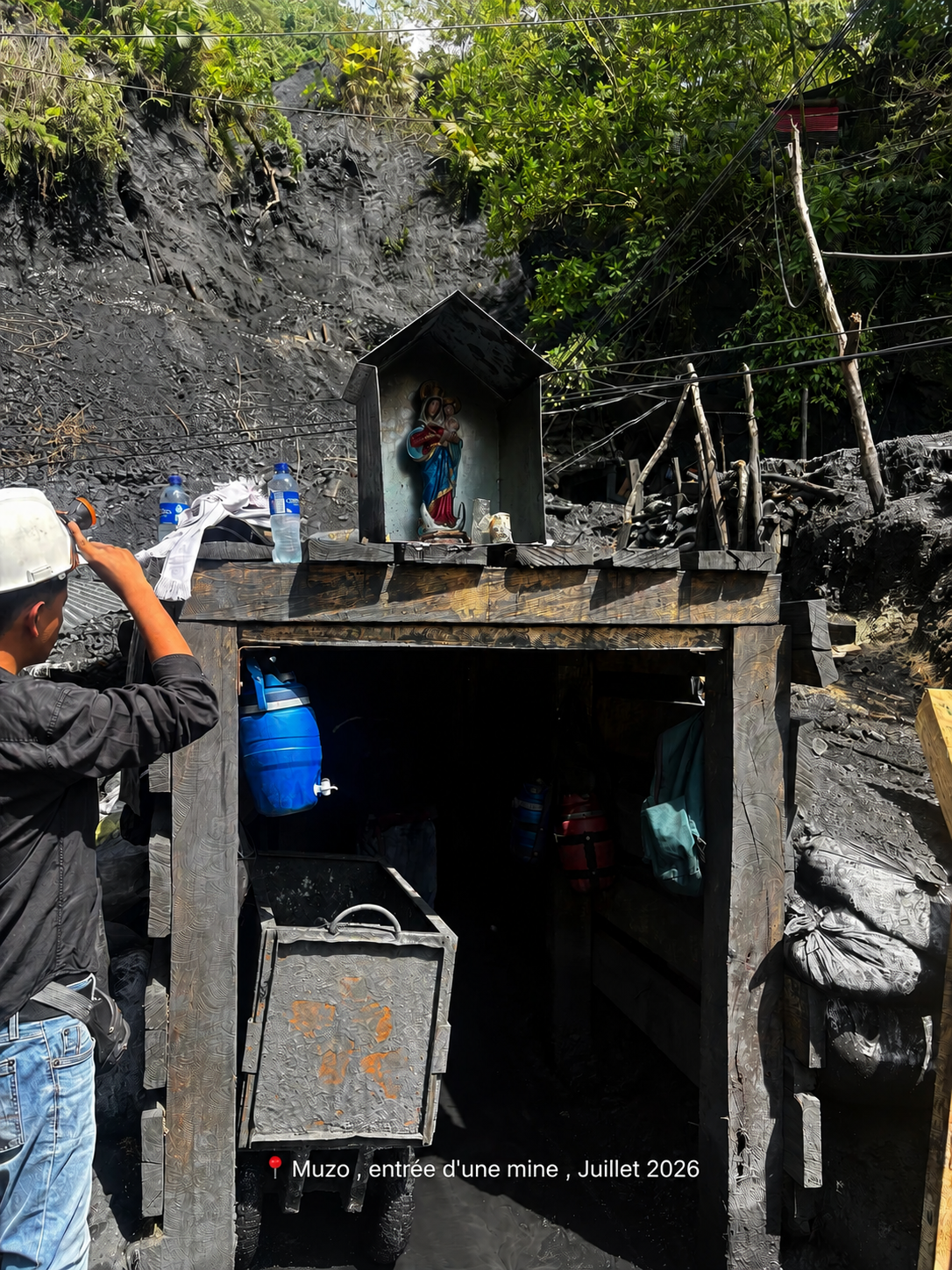 Entrance to an emerald mine in Muzo, July 2026