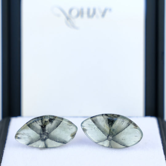Paire d'émeraudes trapiche - 10,63 ct - Johya
